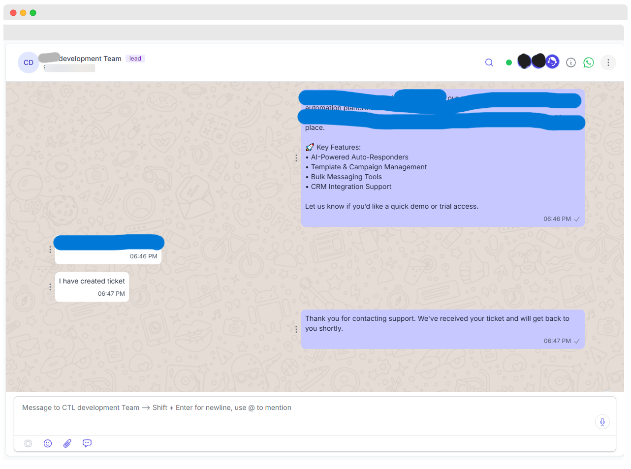 Bswagic Chat Interface